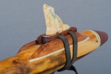 Texas Ebony Native American Flute, Minor, Low D-3, #J34F (4)